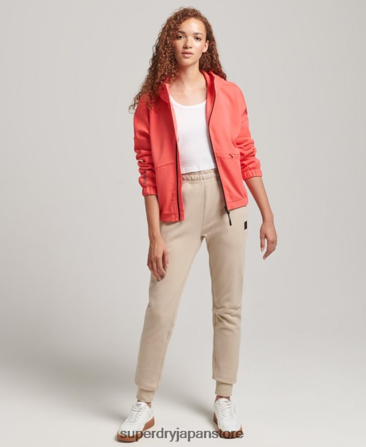 コードテックジップパーカー 女性 Superdry 衣類 コーラル 2J62PZ5888