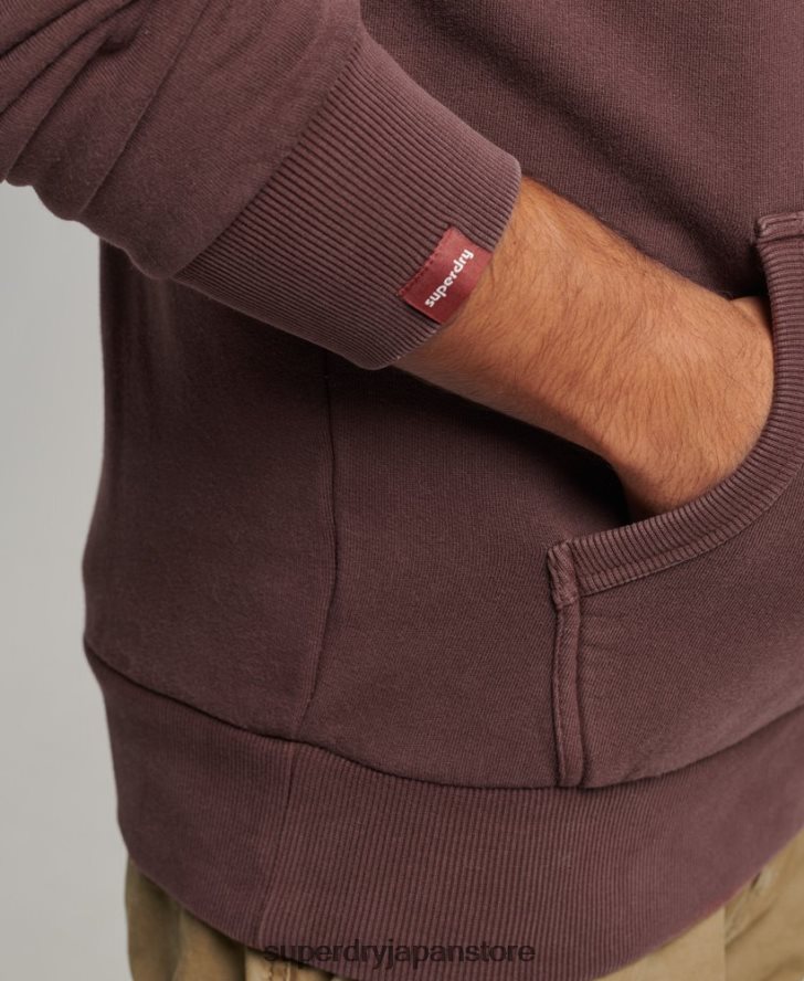 ヴィンテージロゴネオンパーカー 男性 Superdry 衣類 茶色 2J62PZ588