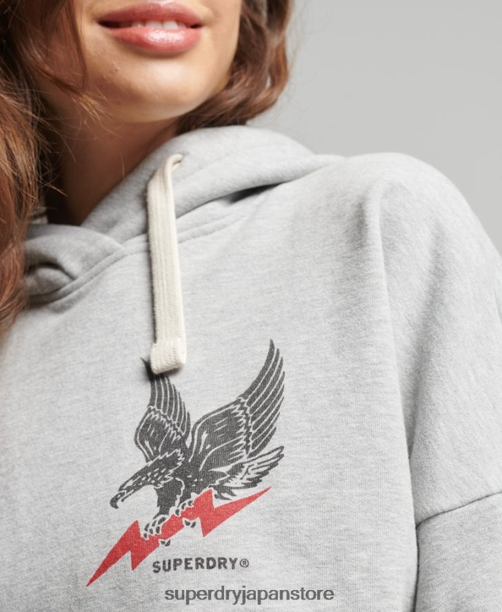 ヴィンテージサーフランチェロパーカー 女性 Superdry 衣類 ライトグレー 2J62PZ5890