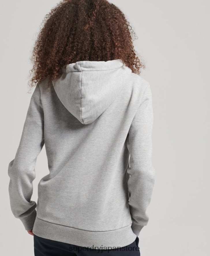 レインボーグラフィックロゴ パーカー 女性 Superdry 衣類 グレー 2J62PZ5892