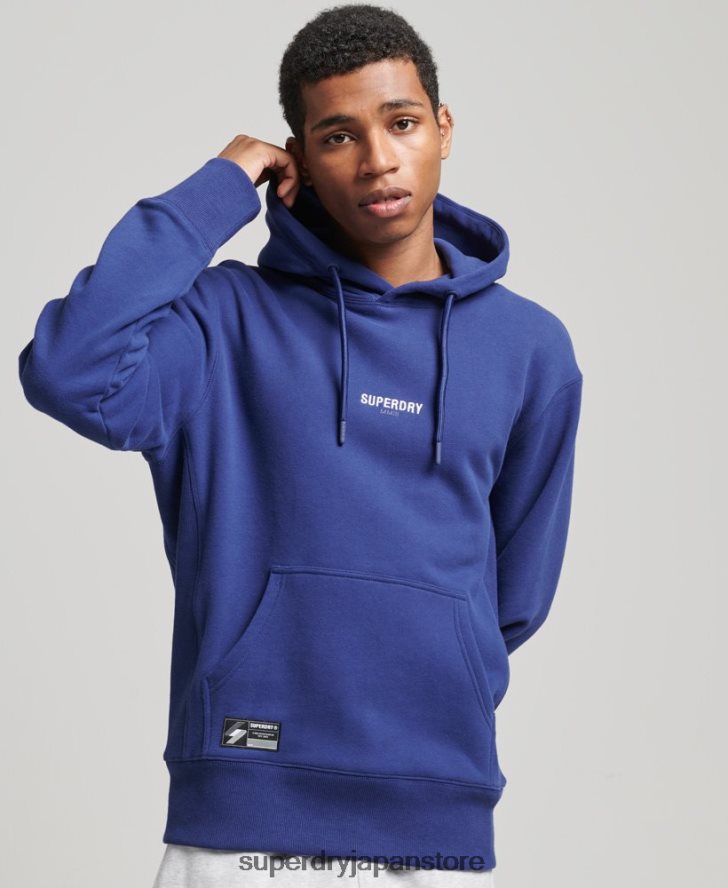 マイクロロゴパーカー 男性 Superdry 衣類 海軍 2J62PZ5897