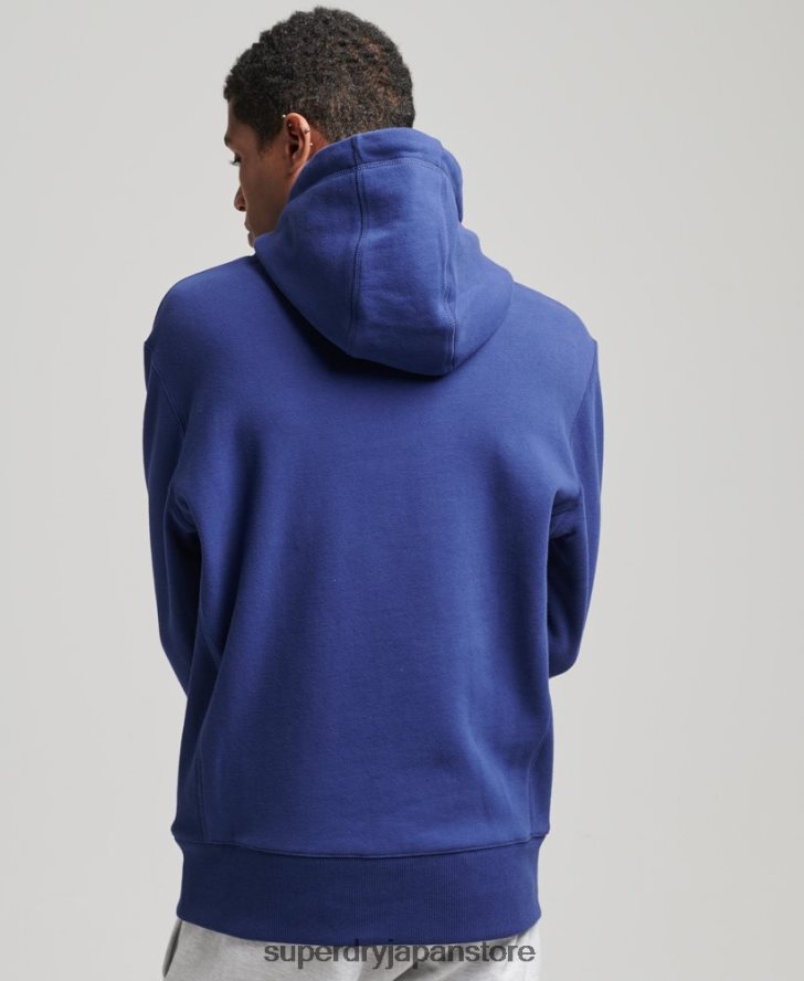 マイクロロゴパーカー 男性 Superdry 衣類 海軍 2J62PZ5897