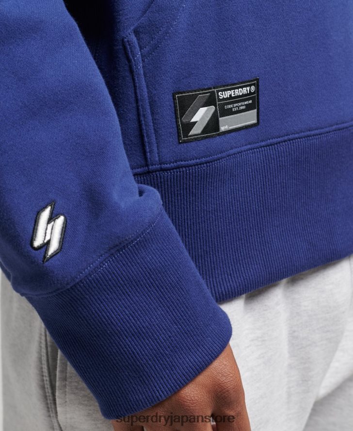 マイクロロゴパーカー 男性 Superdry 衣類 海軍 2J62PZ5897