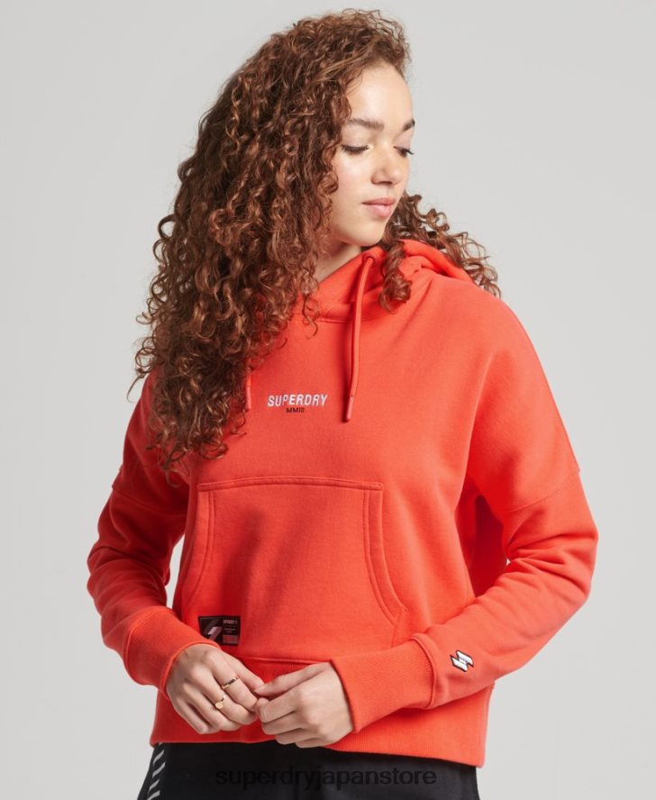 コードマイクロロゴパーカー 女性 Superdry 衣類 コーラル 2J62PZ5903