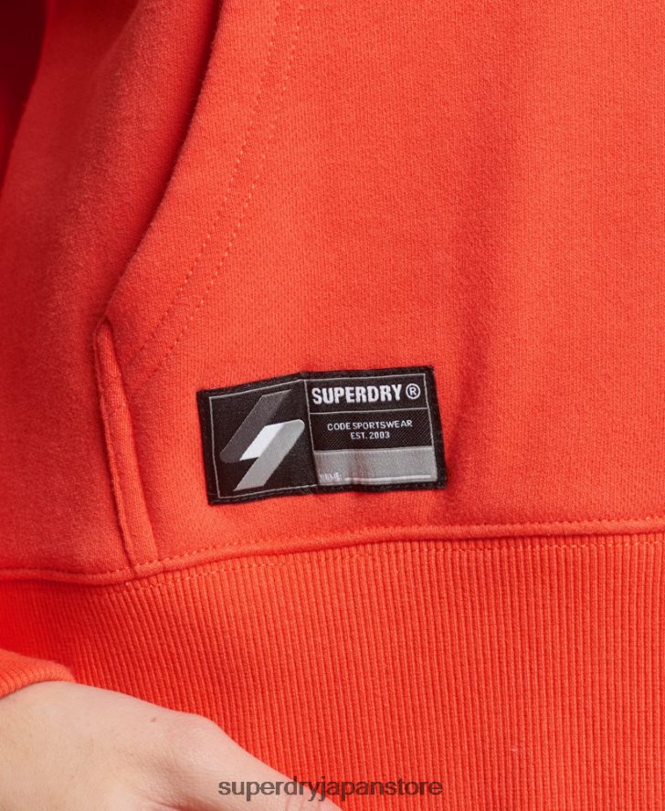 コードマイクロロゴパーカー 女性 Superdry 衣類 コーラル 2J62PZ5903