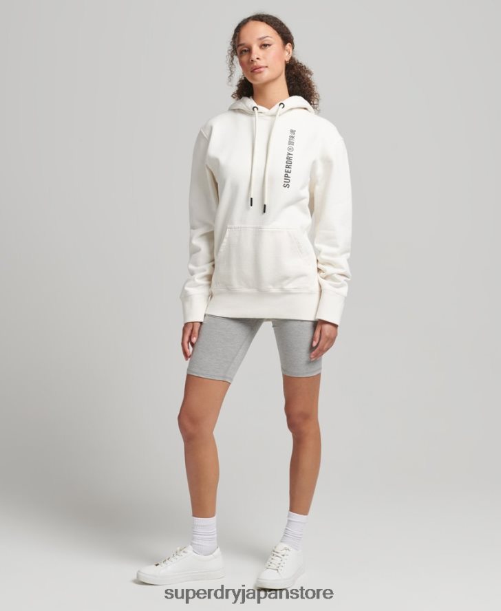 コードリニアルーズパーカー 女性 Superdry 衣類 白 2J62PZ5904