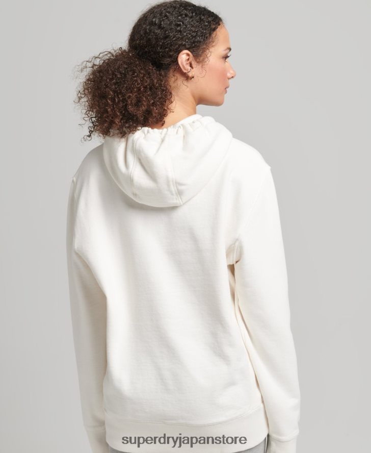 コードリニアルーズパーカー 女性 Superdry 衣類 白 2J62PZ5904