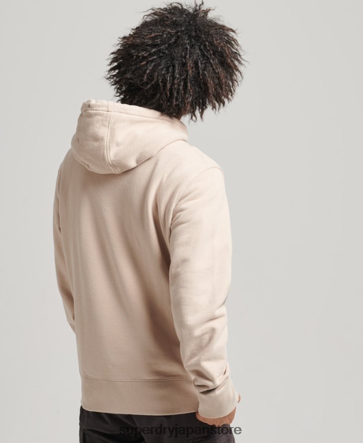 コードリニアルーズオーバーヘッドパーカー 男性 Superdry 衣類 ベージュ 2J62PZ5908
