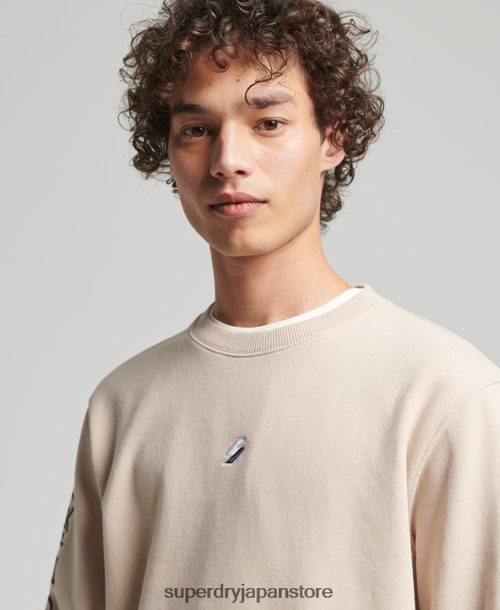 コードリニアルーズクルースウェットシャツ 男性 Superdry 衣類 ベージュ 2J62PZ5909