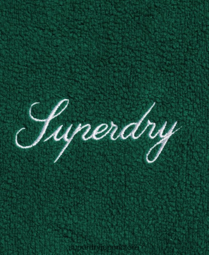 グラフィック フリース オーバーサイズ パーカー 女性 Superdry 衣類 緑 2J62PZ5919