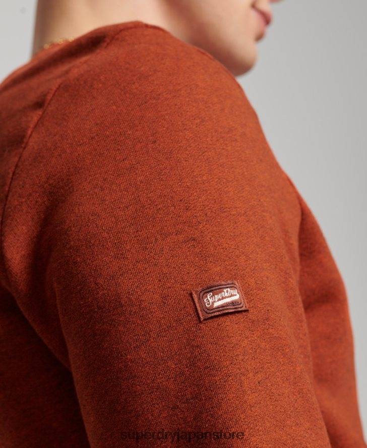 コアロゴクラシッククルースウェットシャツ 男性 Superdry 衣類 オレンジ 2J62PZ592