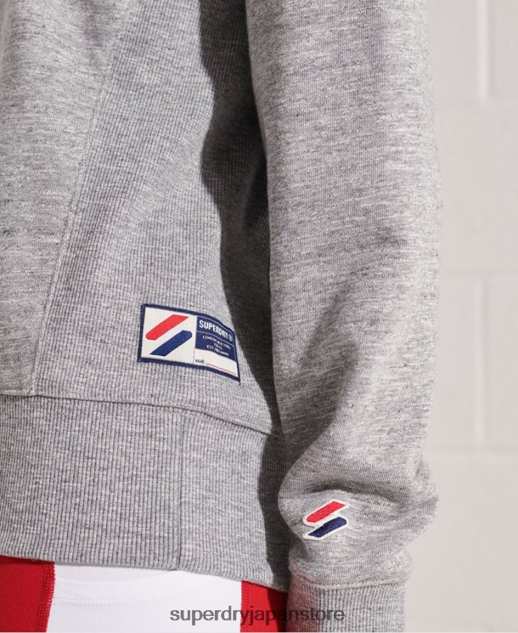 スポーツスタイルのエッセンシャルクルースウェットシャツ 女性 Superdry 衣類 ライトグレー 2J62PZ5931