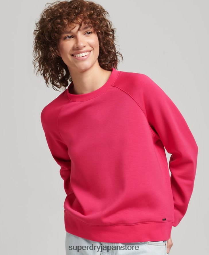 モーダルクルースウェットシャツ 女性 Superdry 衣類 ピンク 2J62PZ5947