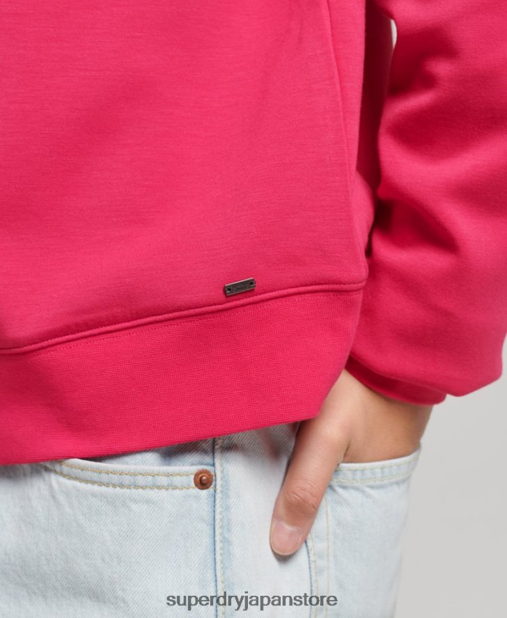 モーダルクルースウェットシャツ 女性 Superdry 衣類 ピンク 2J62PZ5947