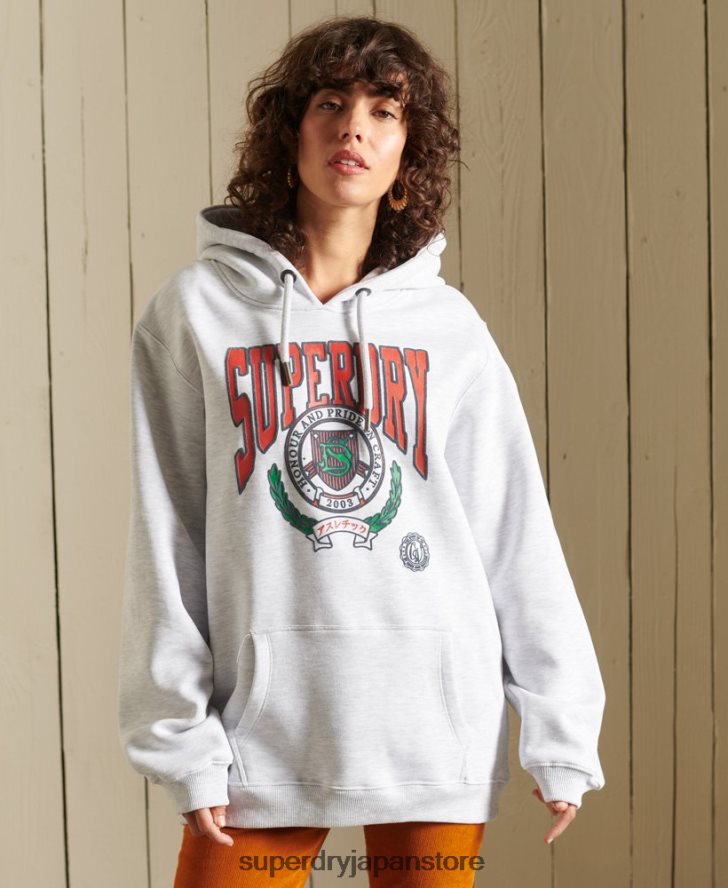 ボヘミアングラフィックアナパーカー 女性 Superdry 衣類 ライトグレー 2J62PZ5956