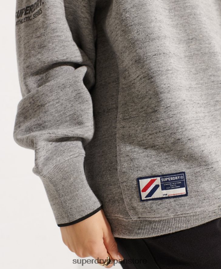 ストラックアウト オーバーサイズ クルースウェットシャツ 女性 Superdry 衣類 ライトグレー 2J62PZ5966