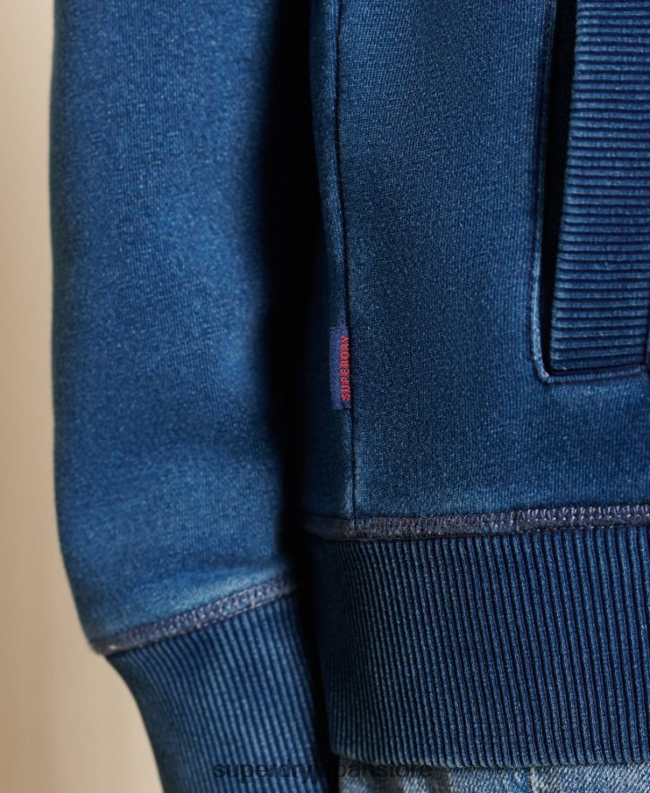 ルーズフィットのヴィンテージロゴ刺繍ジップトラックトップ 女性 Superdry 衣類 ターコイズ 2J62PZ5968