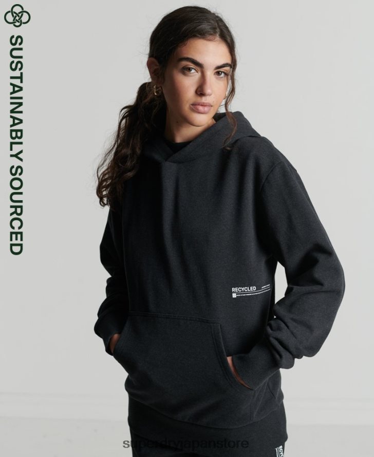 リサイクルマイクロミッドパーカー 女性 Superdry 衣類 黒 2J62PZ5973