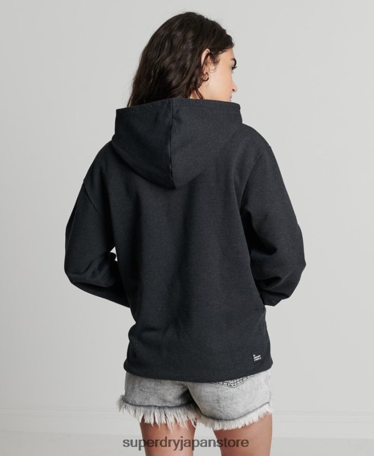 リサイクルマイクロサイドパーカー 女性 Superdry 衣類 黒 2J62PZ5974