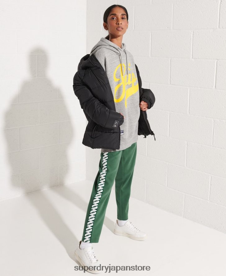 ストライアウトオーバーサイズパーカー 女性 Superdry 衣類 ライトグレー 2J62PZ5976