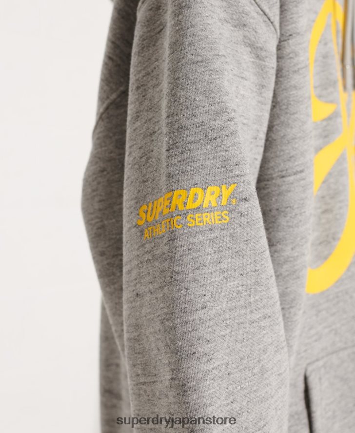 ストライアウトオーバーサイズパーカー 女性 Superdry 衣類 ライトグレー 2J62PZ5976