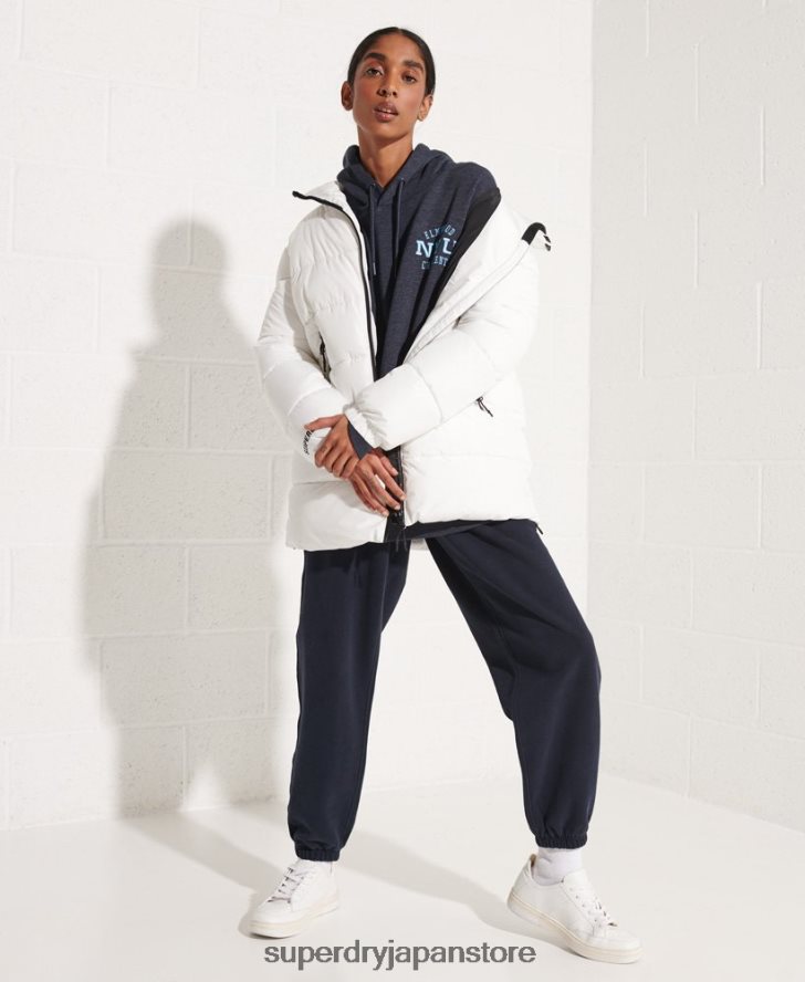 カレッジグラフィック クロップパーカー 女性 Superdry 衣類 青 2J62PZ5977