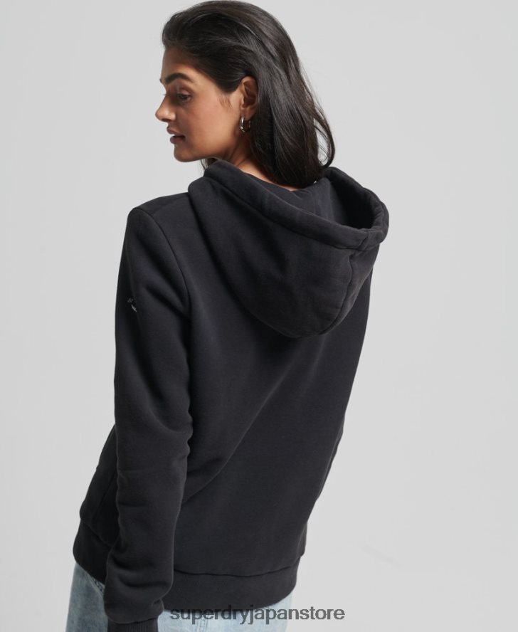 会場関心パーカー 女性 Superdry 衣類 黒 2J62PZ5985