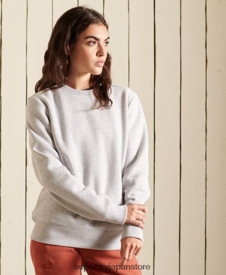 ヴィンテージロゴクルースウェットシャツ 女性 Superdry 衣類 ライトグレー 2J62PZ5990