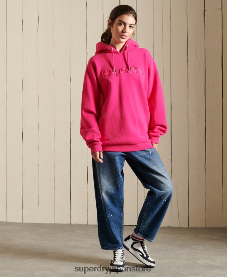 コアロゴソースパーカー 女性 Superdry 衣類 ピンク 2J62PZ5994