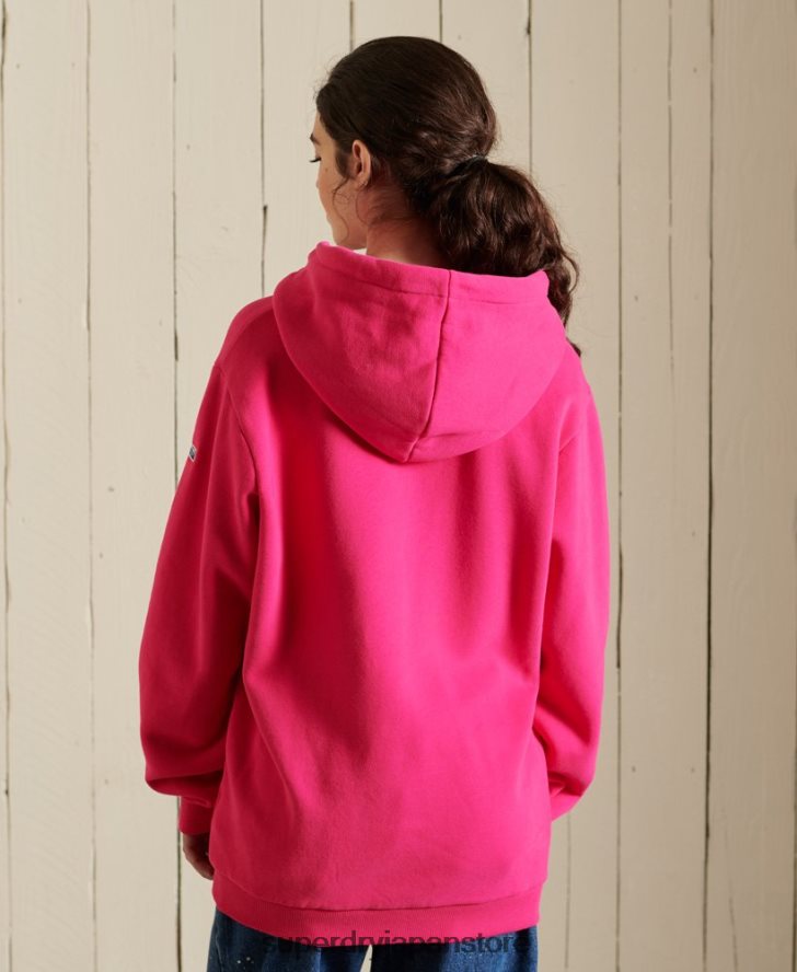コアロゴソースパーカー 女性 Superdry 衣類 ピンク 2J62PZ5994