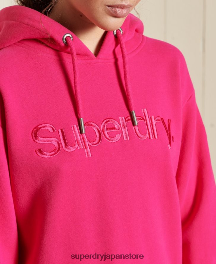 コアロゴソースパーカー 女性 Superdry 衣類 ピンク 2J62PZ5994