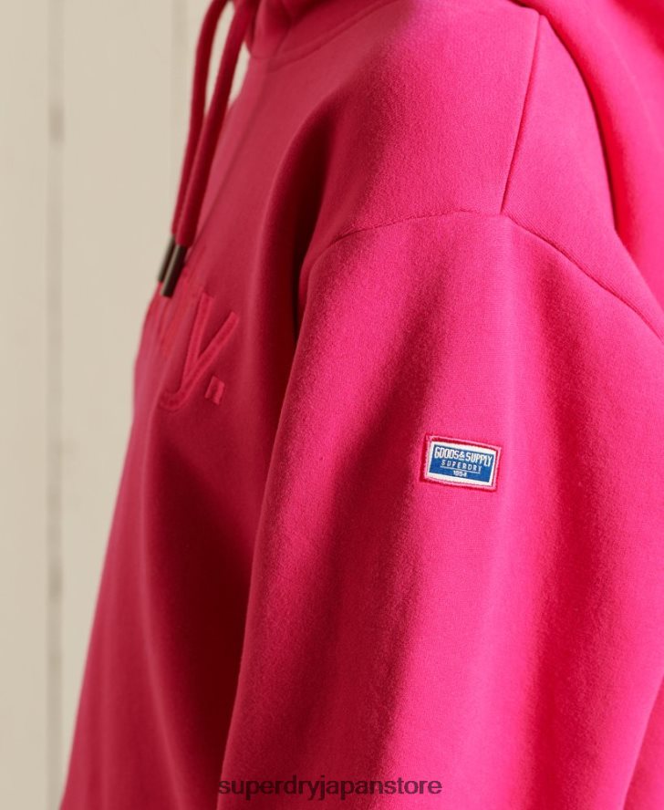 コアロゴソースパーカー 女性 Superdry 衣類 ピンク 2J62PZ5994