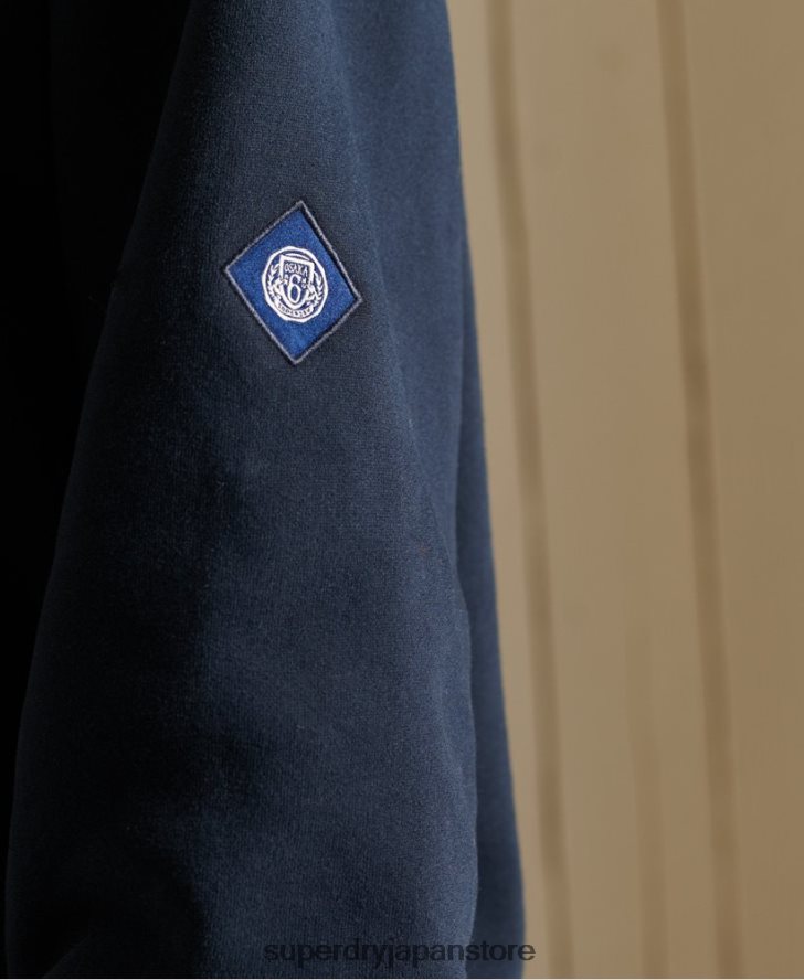カレッジクルースウェットシャツ 女性 Superdry 衣類 海軍 2J62PZ5998
