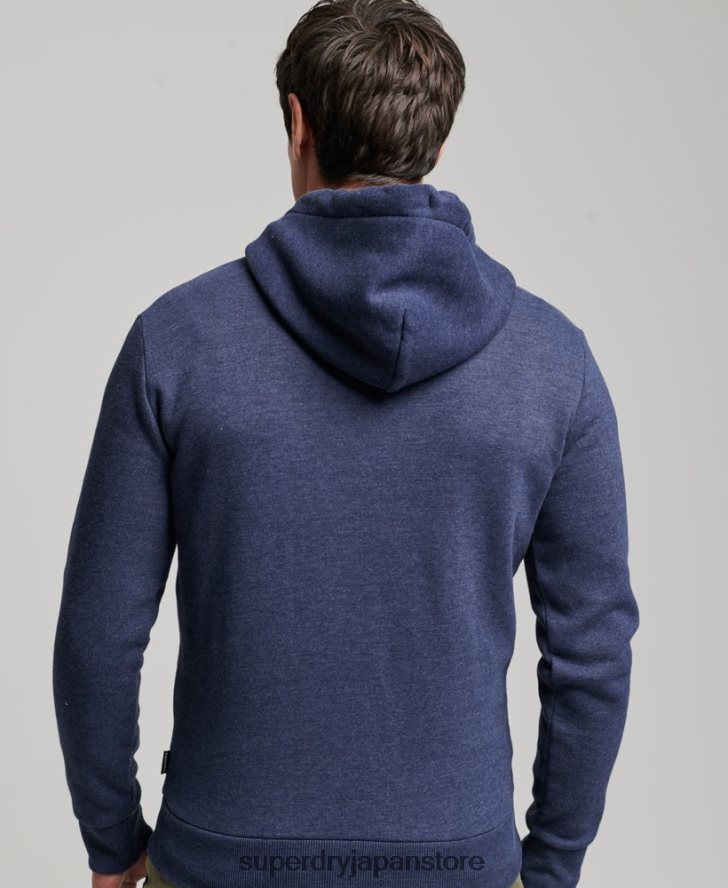 ヴィンテージクーパークラシックパーカー 男性 Superdry 衣類 海軍 2J62PZ599