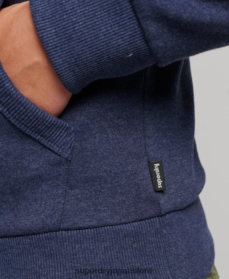ヴィンテージクーパークラシックパーカー 男性 Superdry 衣類 海軍 2J62PZ599