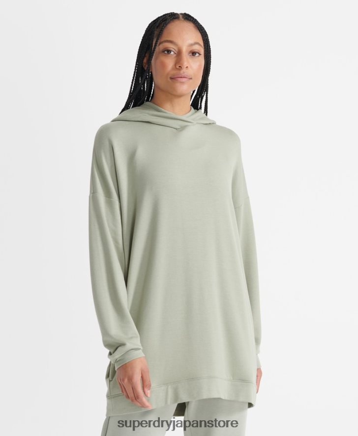 フレックスリラックスパーカー 女性 Superdry 衣類 緑 2J62PZ6004