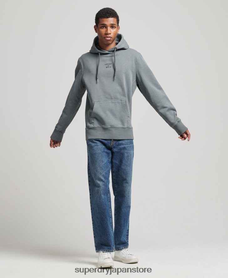 コードガーメントダイルーズパーカー 男性 Superdry 衣類 黒 2J62PZ6007