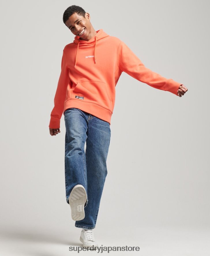 マイクロロゴパーカー 男性 Superdry 衣類 コーラル 2J62PZ6012