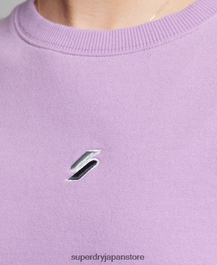 コードリニアルーズクルースウェットシャツ 女性 Superdry 衣類 紫 2J62PZ6016