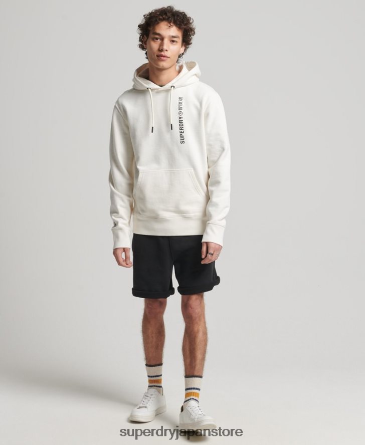 コードリニアルーズオーバーヘッドパーカー 男性 Superdry 衣類 白 2J62PZ6018