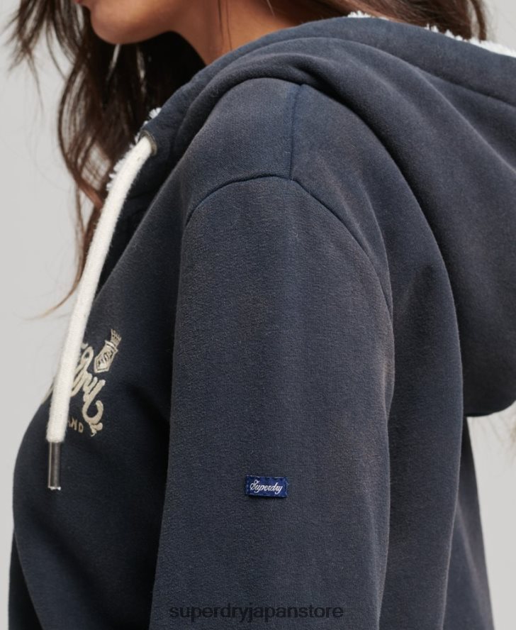 プライドアンドクラフトジップパーカー 男性 Superdry 衣類 海軍 2J62PZ6019