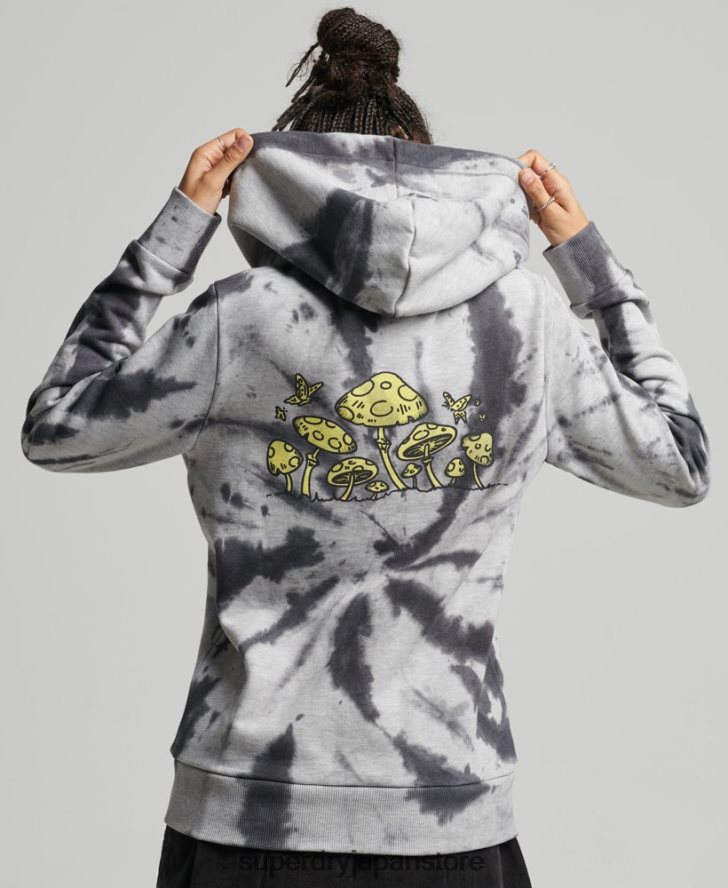 ウッドランドグラフィック パーカー 女性 Superdry 衣類 グレー 2J62PZ6020