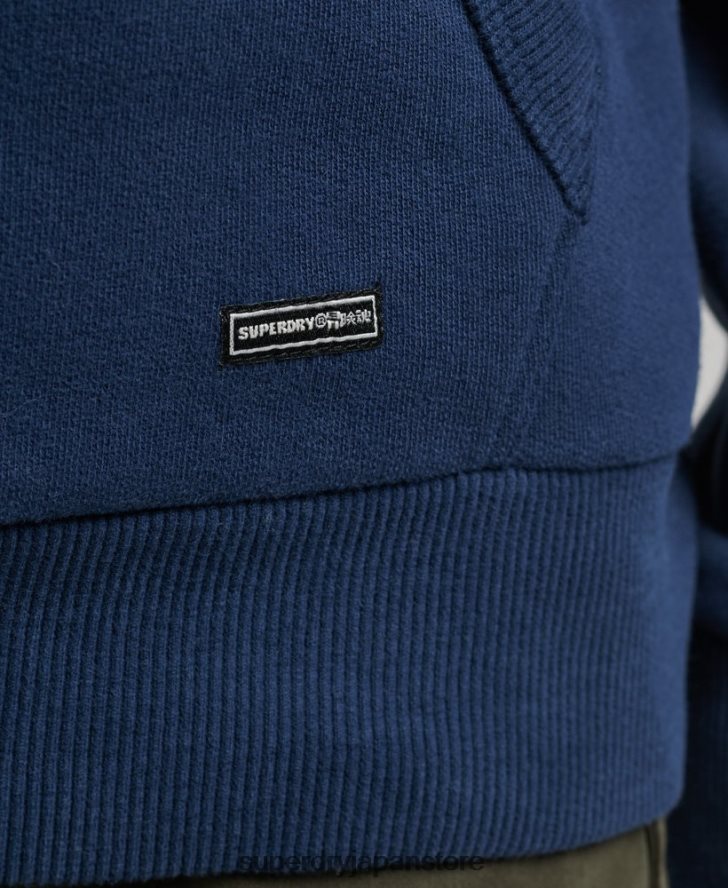 レインボーグラフィックロゴ パーカー 女性 Superdry 衣類 海軍 2J62PZ6029