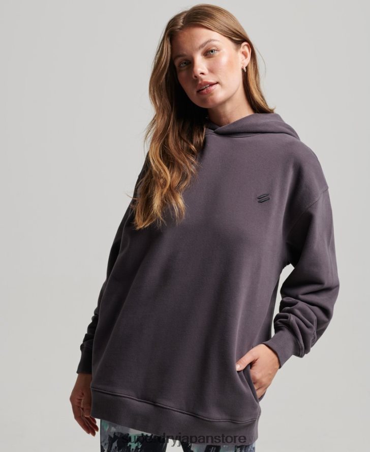 オーガニックコットンコアオーバーサイズパーカー 女性 Superdry 衣類 紫 2J62PZ6032