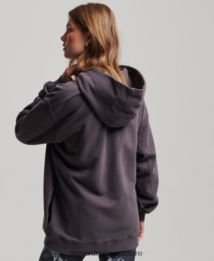 オーガニックコットンコアオーバーサイズパーカー 女性 Superdry 衣類 紫 2J62PZ6032
