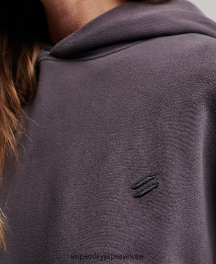 オーガニックコットンコアオーバーサイズパーカー 女性 Superdry 衣類 紫 2J62PZ6032