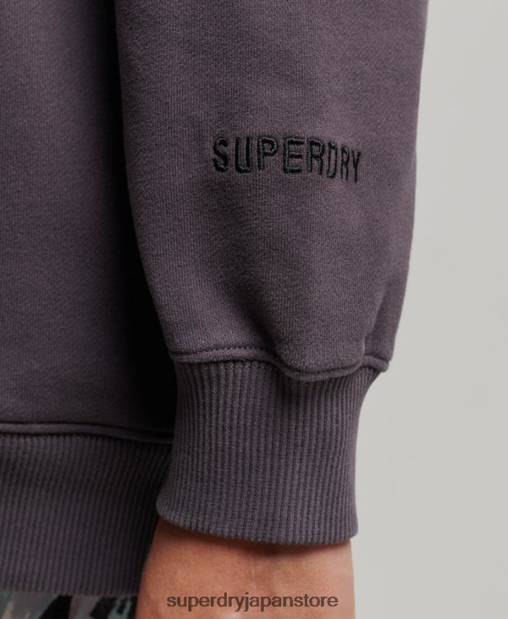 オーガニックコットンコアオーバーサイズパーカー 女性 Superdry 衣類 紫 2J62PZ6032