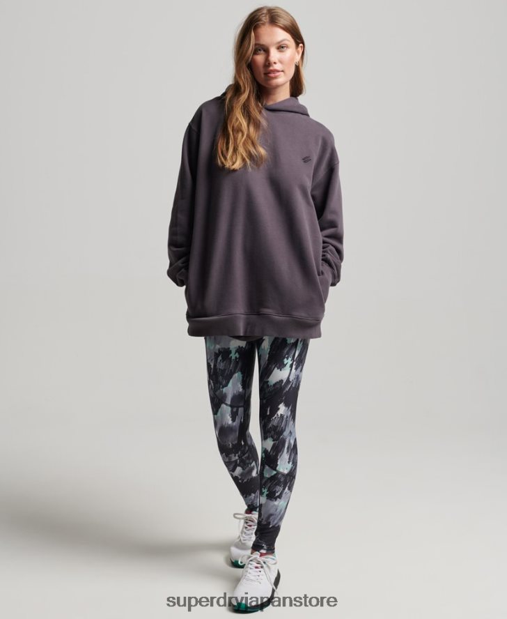 オーガニックコットンコアオーバーサイズパーカー 女性 Superdry 衣類 紫 2J62PZ6032