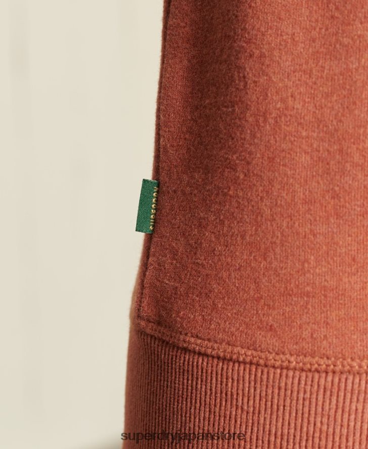 オーガニックコットン オーバーサイズ ヴィンテージ ロゴ スウェットシャツ 女性 Superdry 衣類 茶色 2J62PZ6033