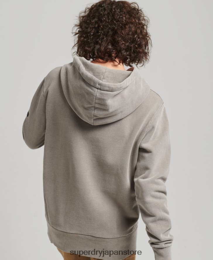 ヴィンテージ ピース&ラブ パーカー 女性 Superdry 衣類 カーキ 2J62PZ6036